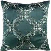 Eurofirany Decoratieve Kussenhoes Velours Blink30 45x45 Donkergroen