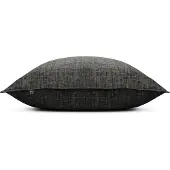 Zohome Kussensloop Lino - Kussenhoes van 80x80 cm - 1 stuk - 100% Katoen - Zwart