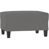 vidaXL Voetenbank 70x55x41 cm microvezelstof donkergrijs