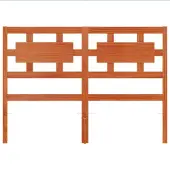 vidaXL Hoofdbord 135 cm massief grenenhout wasbruin
