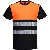 Portwest T-shirt high vis PW311 L / Zwart-Oranje