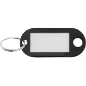 Combicraft sleutellabels zwart 48x22mm actiemodel - 100 stuks