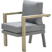 Garden Impressions Morgana Dining Fauteuil Vw Vintage Teak Black Mystic Grey
