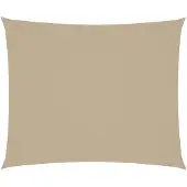 vidaXL Zonnescherm rechthoekig 4x6 m oxford stof beige