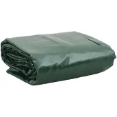 vidaXL Dekzeil 650 g/m² 4x4 m groen