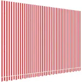 DKD Home Decor Vervangingsdoek voor luifel 450x300 cm polyester rood en wit