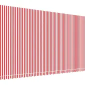 vidaXL Vervangingsdoek voor luifel 580x345 cm polyester rood en wit