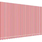 vidaXL Vervangingsdoek voor luifel 480x295 cm polyester rood en wit