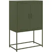 vidaXL Tv-meubel 68x39x60,5 cm staal olijfgroen