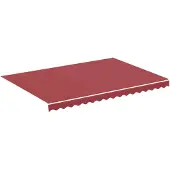 vidaXL Vervangingsdoek voor luifel 350x250 cm polyester bordeauxrood