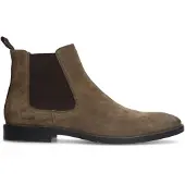 Manfield Taupe suède chelsea boots | Maat 41