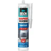 Bison Super Silicone Sanitair Wit Koker 300 ml