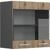 Vicco R-Line Glazen keukenkast – 60 cm Artisanaal eiken