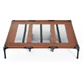 PawHut , hondenbed, slaapplek voor honden, hondenbank, hondenmand, dierenbed, 122 x 92 x 23 cm, modelnummer D04-069