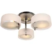 HOMCOM HOMdotCOM Plafondlamp met 3 lichtbronnen chroom 40W 64 x 20cm