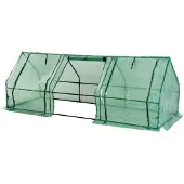 Outsunny Sunny Kas tomatenkas plantenkas met raam koude kas kweekkas groen