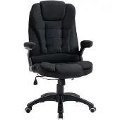 Vinsetto Kantoorstoel draaistoel ergonomisch schuimstof linnen look polyester