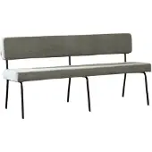 Livin24 Scandinavische eetkamerbank Espen groen gerecyclede stof 160 cm