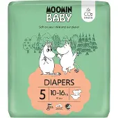 Muumi Moomin Baby Eco Wegwerpluiers - Maat 5 - Milieuvriendelijk - Anti-allergisch - CO2 Neutraal