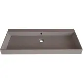 Gliss Design Wastafel lako 100 cm 1 kraangat mat leigrijs