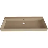 SaniGoods Kolo wastafel 100cm zonder kraangat mat cappuccino
