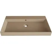 Gliss Design Wastafel lako 80 cm 1 kraangat mat cappuccino