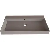 Gliss Design Wastafel lako 80 cm 1 kraangat mat leigrijs