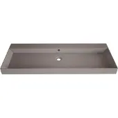 Gliss Design Wastafel Lako 120 cm 2 Kraangaten Mat Leigrijs