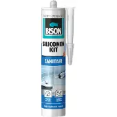 Bison Siliconenkit camee koker 300 ml - waterbestendige kit, sanitaire afdichting, ongevoelig voor schimmel, kleurvast, blijvend elastisch, makkelijk verwerkbaar