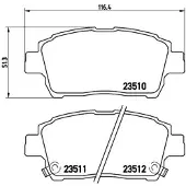 Brembo Remblokken set P 83 051 Brembo voor o.a. TOYOTA