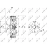 NRF Koppeling, radiatorventilator 49614