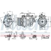 Nissens Compressor, airconditioner 890060