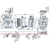 Nissens Compressor, airconditioner 890215