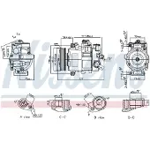 Nissens Compressor, airconditioner 890757