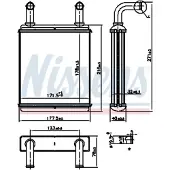 Nissens 707225 Kachelradiateur, interieurverwarming