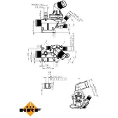 NRF Thermostaat, koelvloeistof 725019