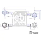 FEBI BILSTEIN Draagarm, wielophanging 182233