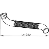 DINEX Uitlaatpijp 68520