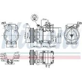 Nissens Compressor voor o.a. HYUNDAI