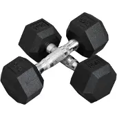HOMCOM HOMdotCOM Zeskantige dumbbells set van 2 x 5kg