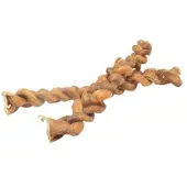 Brekz Snacks - Gevlochten bullepees 20-22cm voor de hond 3 x 3 stuks