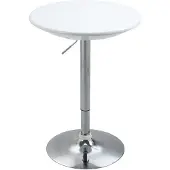 HOMCOM HOMdotCOM Bartafel wit 61 cm x 61 cm x 97 cm