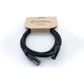Cordial ED 5 FM XLR Verbindingskabel [1x XLR-bus 3-polig - 1x XLR-stekker 3-polig] 5 m Zwart