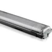 V-TAC VT-12023 LED Armaturen - Dubbele Buis 2 x 18W - IP65 Waterdicht - Wit - 3400 Lumen -