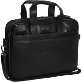 The Chesterfield Brand Soft Class Koffer Leer 40 cm Laptop compartiment schwarz