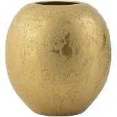 J-Line vaas Bol Rond - keramiek - goud