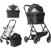 Deryan Luxe Inklapbare Hondenbuggy Huisdieren wandelwagen