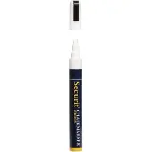 Securit Krijtstift - wit - platte punt - 2-6 mm - krijt - chalkmarker - krijtmarker