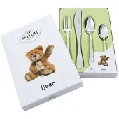 Keltum Kinderbestek beer staal 4 delig Keltum Junior