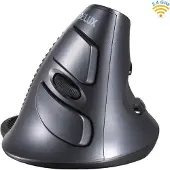 Delux - M618 GX - Draadloos Muis - USB Aansluiting - Anti-RSI - Ergonomisch - Verticale Muis - 800 1000 1600 DPI - Verwijderbare Polssteun - 6 Knoppen - Plug-in Play - Rechtshandig